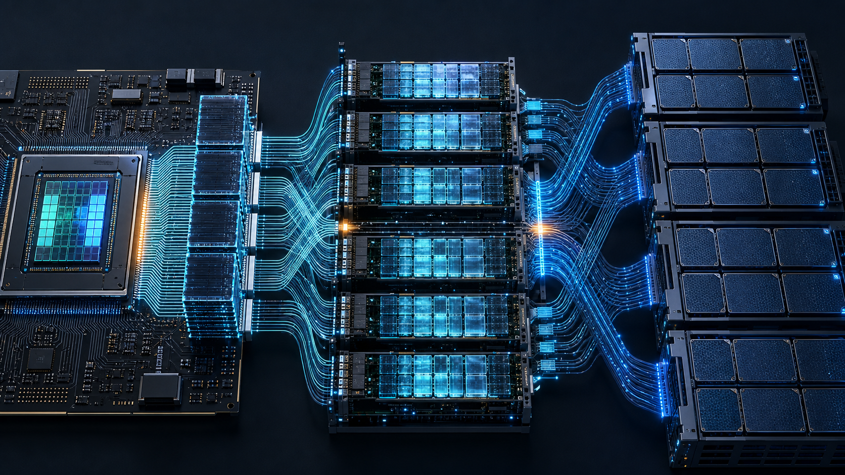 가속기 인접 HBM, 메모리 확장 계층, NVMe 스토리지까지 서로 다른 역할을 맡는 데이터 계층 구조